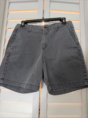 GAP Women's Flat Front Charcoal Gray Shorts